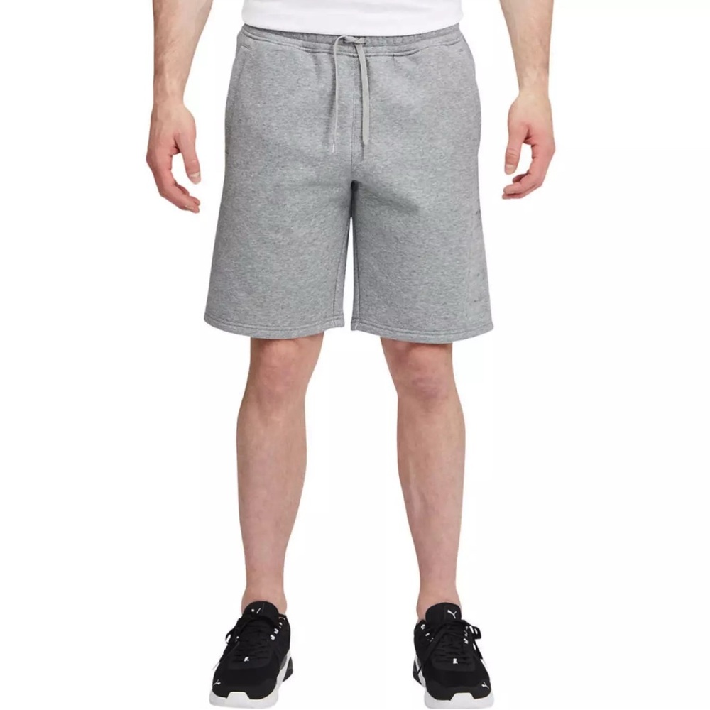 Puma Gray Athletic Shorts with Elastic Waistband